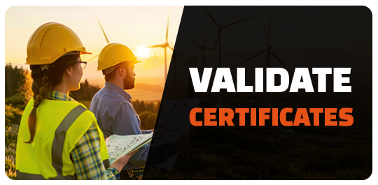 Validación del certificado - página del curso